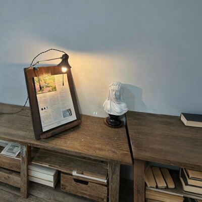 北欧实木桌面琴谱杂志架