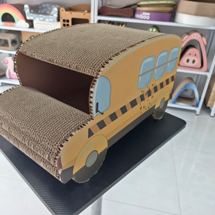 bc楞 61×31.5×32cm 小猫巴士猫抓板 清仓尾货