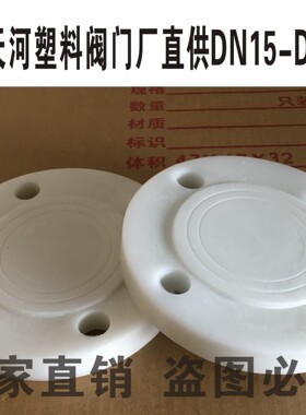 GRPP FRPP 增强聚丙烯 四孔法兰片 塑料盲板 DN25