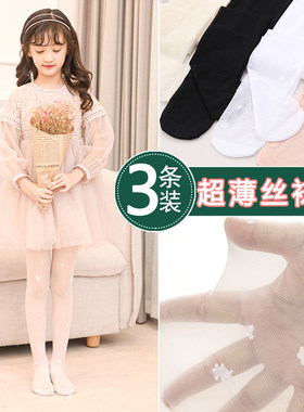 女童夏季超薄款丝袜小孩连体袜