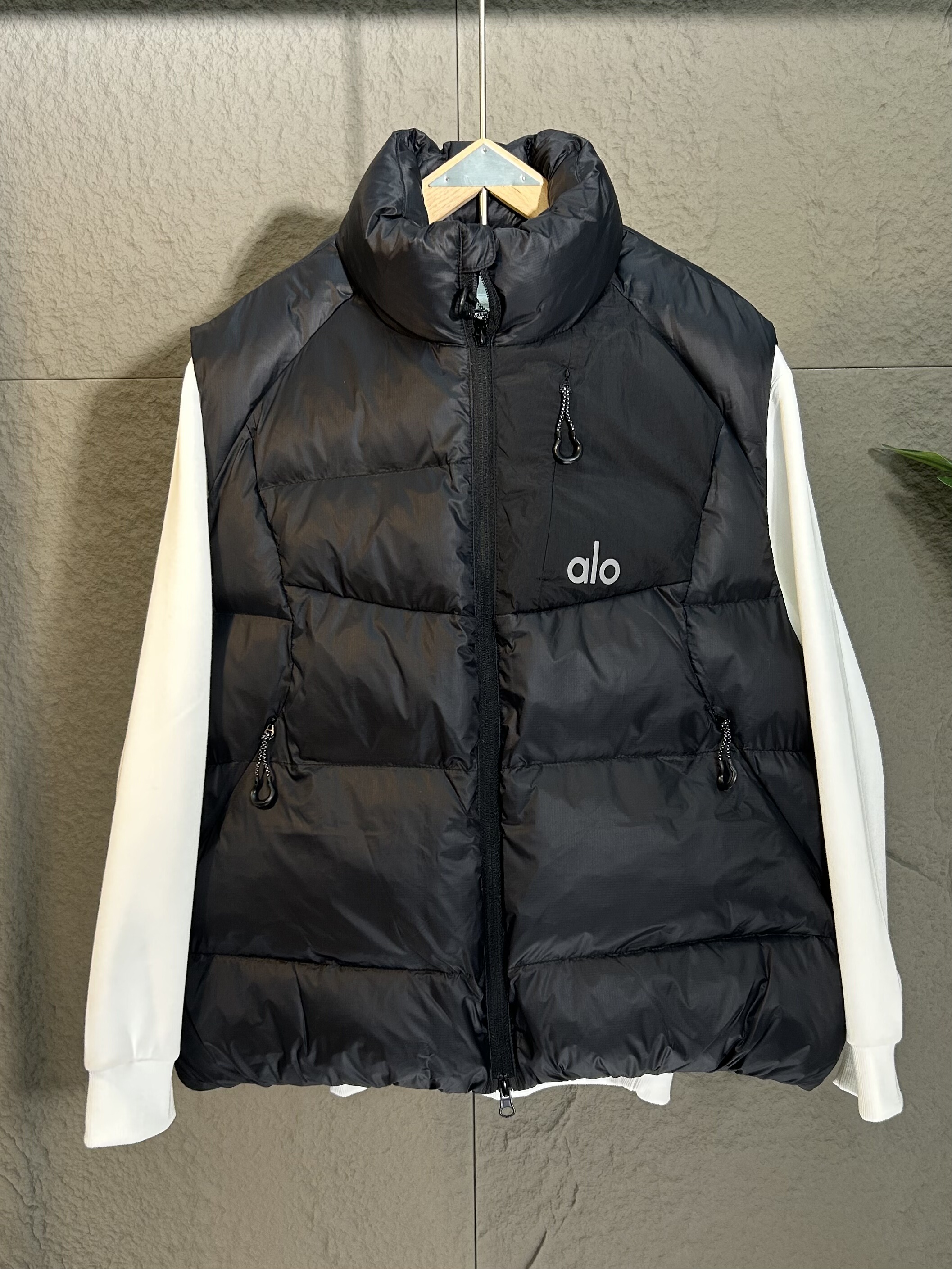 潮牌羽绒棉马甲2025秋冬新款立领拉链口袋外套宽松阔版男女情侣