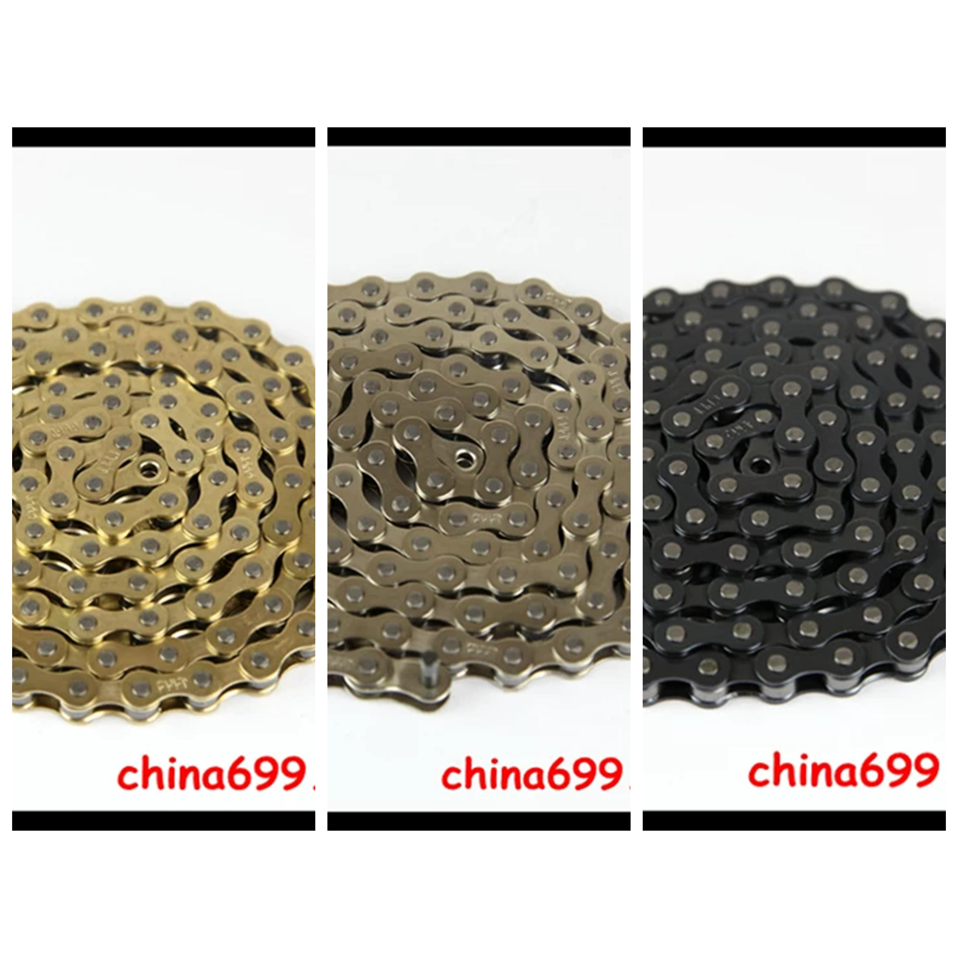 每根410链条都送1截半链调节轴距