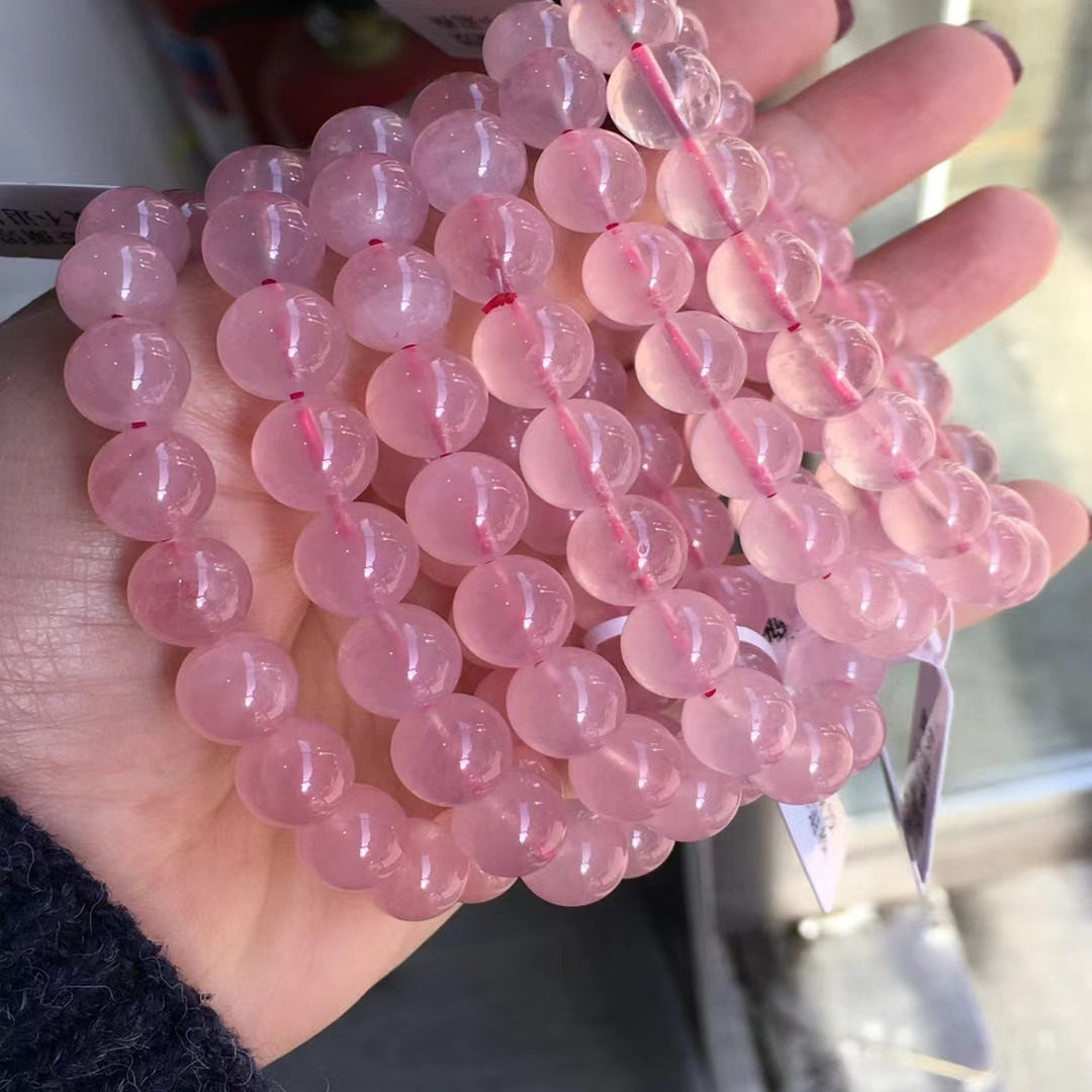 天然粉水晶手链单圈手串 一物一图,饰品/流行首饰/时尚饰品新,手饰/手串,淘宝优惠券,粉丝福利购,淘宝优惠卷