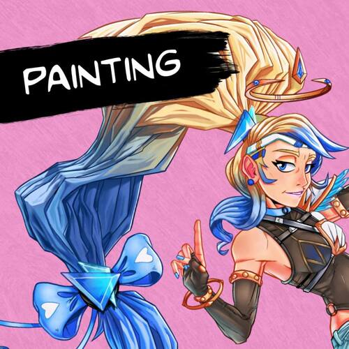 Procreate基础综合18款插画创作上色着色iPad绘画工具绘本素材包