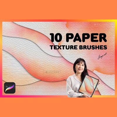 Procreate背景纹理图案10款插画创作肌理质感表现iPad绘画工具