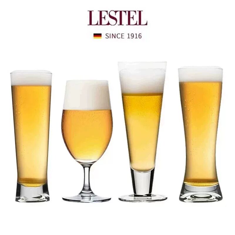 德国进口LESTEL水晶啤酒杯郁金香杯精酿扎啤杯水杯饮料果汁杯6只