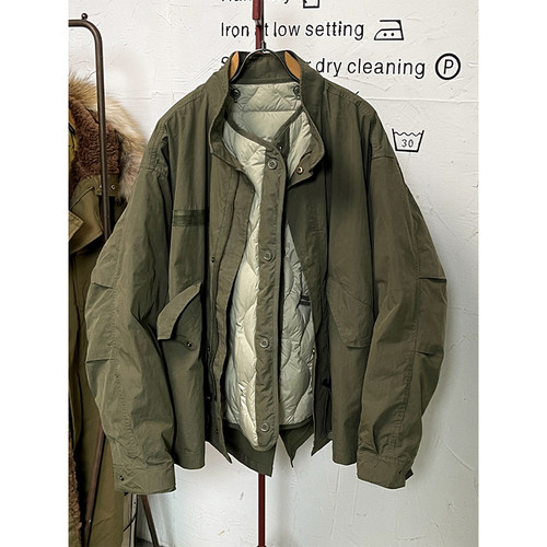 bobo1972羽绒服女内胆可拆卸两件套宽松显瘦白鸭绒立领加厚外套