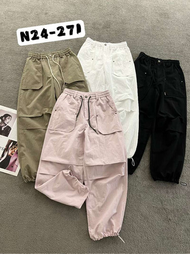 宽松显瘦时尚中腰工装裤休闲裤