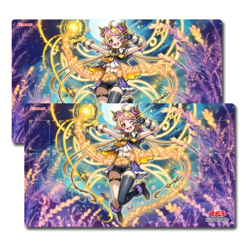 TCG对战垫神艺 耀圣之月诗福尔特纳 游戏王卡牌决斗盘DIY场地卡垫