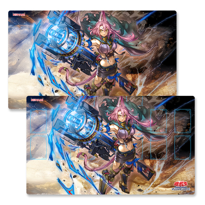 OCG对战垫 铁兽式击灭兵装Mouser 游戏王决斗盘 卡牌DIY场地卡垫