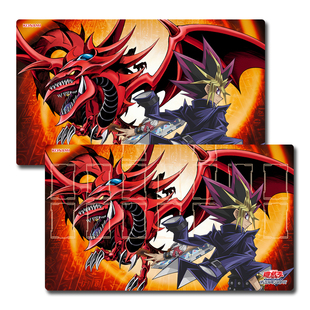 TCG对战垫 阿图姆欧西里斯的天空龙 游戏王决斗盘卡牌DIY场地卡垫