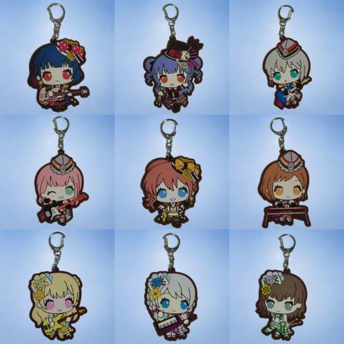 Bang Dream! PoppinParty Roselia 三丽欧 橡胶钥匙扣书包挂件