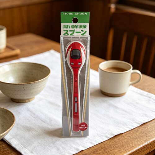 日本进口火车造型勺子