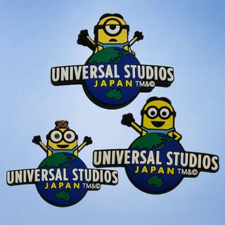 universal studios日本环球影城纪念款4色橡胶卡通冰箱贴小黄人