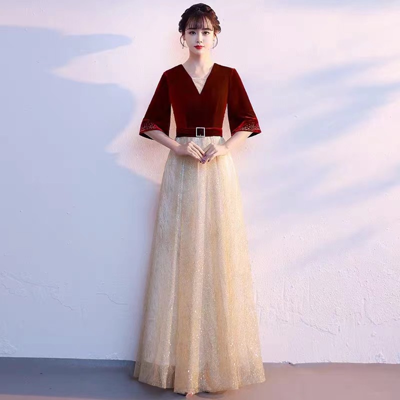 大合唱团演出服主持人合唱服