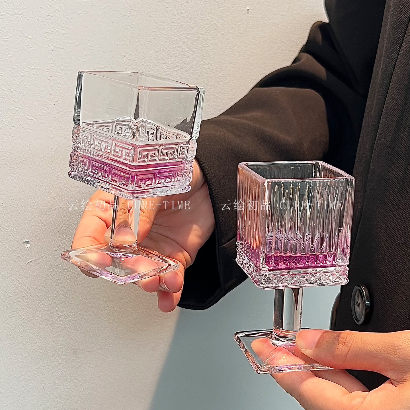 新款轻奢高脚小酒杯家用白酒杯