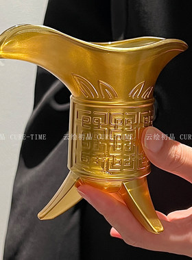 金樽仿古帝王玻璃白酒杯