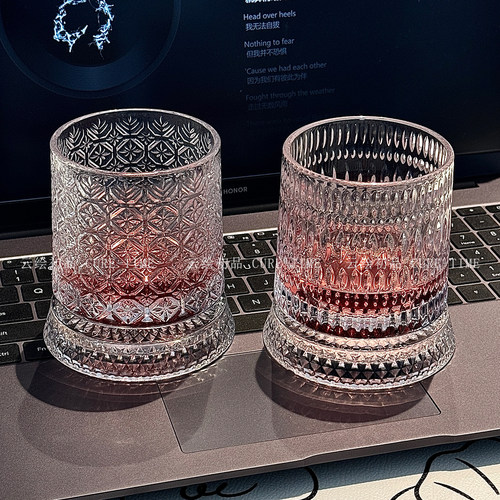 云绘初品水晶玻璃旋转威士忌杯