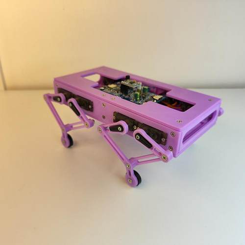 四足机器人并联机器步态模拟仿真