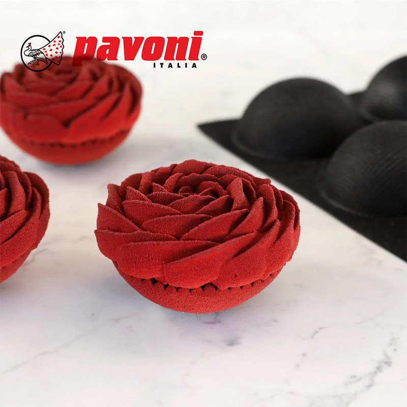 意大利Pavoni 硅胶模具60*40cm FB系列 半球/花型/泡芙/布丁/大圆