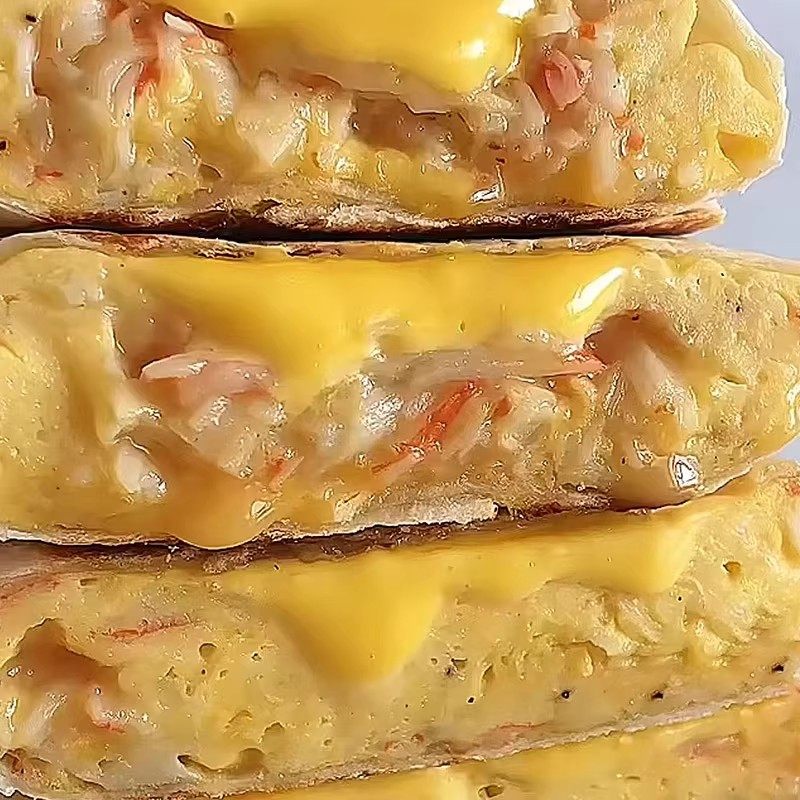 蟹柳芝士卷饼薄煎饼速食儿童营养早饭早餐半成品西式馅饼冷冻食品