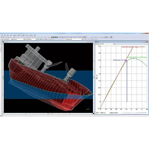 Maxsurf COMPASS NAPA船舶建立舱容计算稳性计算破舱稳性计算代做