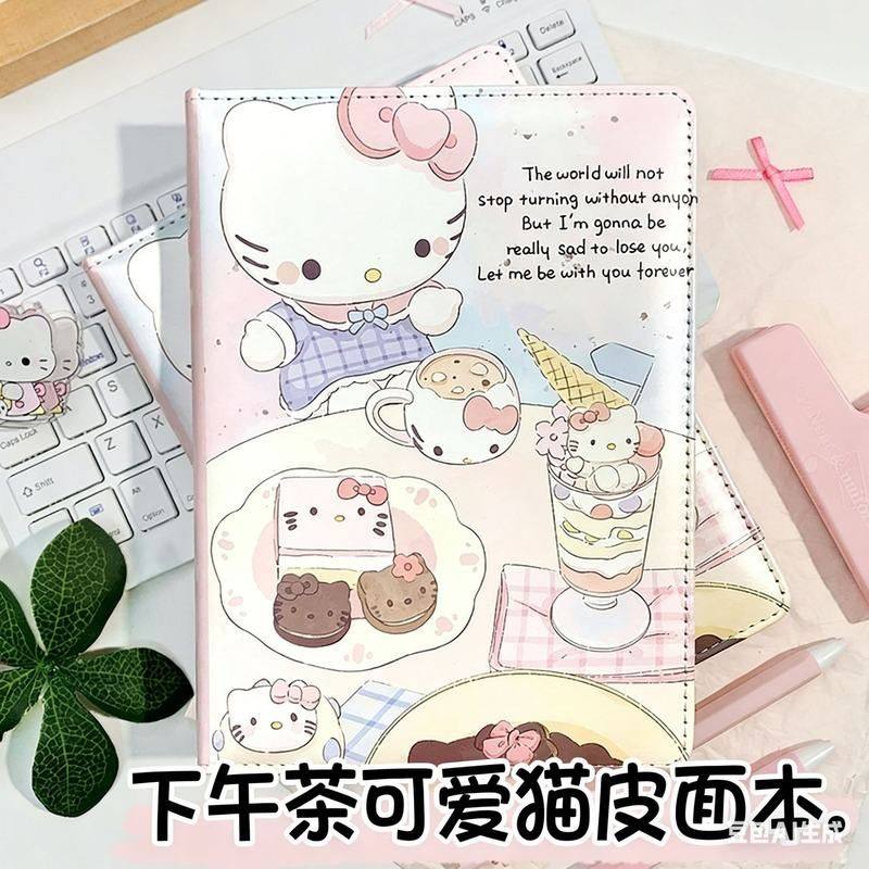 Kitty猫粉色少女日记本a5彩页记事本日系甜美手帐本卡通横线本,文具电教/文化用品/商务用品,笔记本/记事本,淘宝优惠券,粉丝福利购,淘宝优惠卷