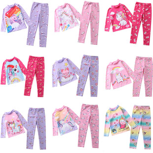 长裤 中大童女学生长袖 防嗮女童游泳衣 儿童泳衣女分体女孩泳装 新款