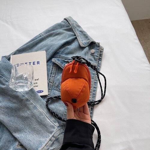 零钱包迷你斜挎帽子鸭舌帽潮流耳机收纳包钥匙挂件硬币包2025新款