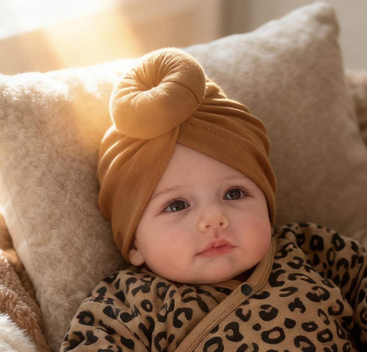 美拉德系列造型帽子0-6月