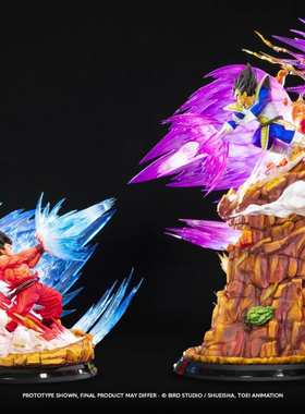 【李小西弟弟】Tsume 十周年 龙珠Z 悟空VS贝吉塔 天地波 雕像