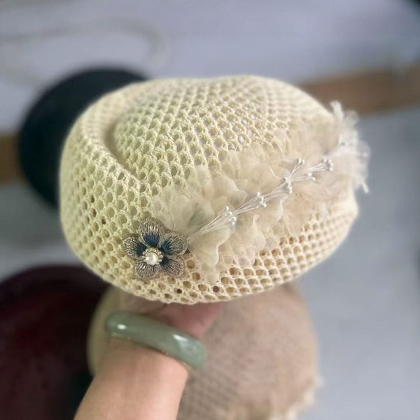 镂空透气空姐帽子女2025新款时尚潮流百搭夏日贝雷帽优雅网红帽子,服饰配件/皮带/帽子/围巾,帽子,淘宝优惠券,粉丝福利购,淘宝优惠卷