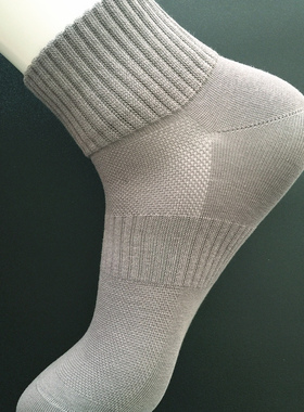 标致袜子春夏款男士网眼纯色中筒低帮透气精梳棉商务简约百搭3414