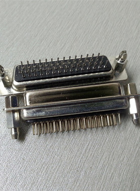 新品D-SUB44PIN带鱼叉直插母座电脑hdp44孔直式插板接插件连接器
