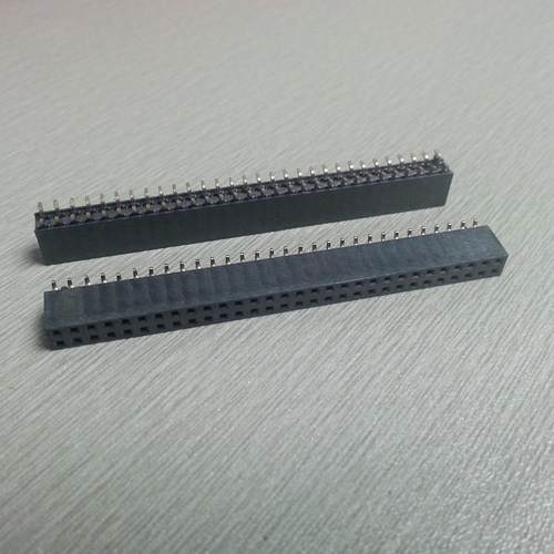 新品塑高6.35mm间距2.0mm 2x30PIN贴片排母SMT接插座带柱排针座