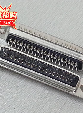 供应黑色D-SUB62P三排母头连接器D型矩形HDB62孔焊线式插头接插件
