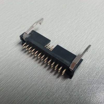 间距2.54mm 直插简牛 带金属钩 2*12PIN插座 BOX 耐高温简易牛角