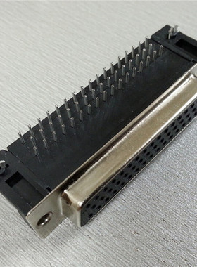 厂商直销d-sub50pin弯脚90度插板母座连接器  DR50P弯脚焊板母座