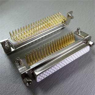 供应车针d-sub(三排VGA62pin)母座矩形D型62卧式插座接口连接器