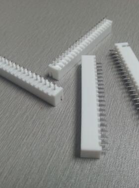 白色条形端子连接器 XH20PIN直插针座连接器 2.5mm间距端子连接座