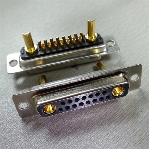 优质DB17W2大电流D-SUB焊线母头连接器 混装DB15+2芯电源线插头座