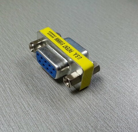 DB9P转接头连接器母转母插头