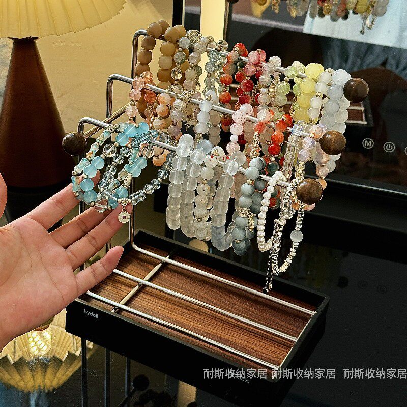 高级感摆台立式手串展示架图片