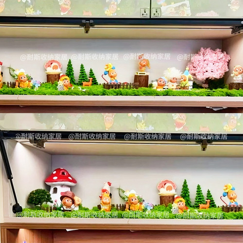 星星人怦然心动造景diy材料包春夏秋冬入户玄关展示柜微景观全套