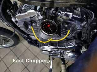 哈雷运动者48 1200 883改侧移表架高压包支架