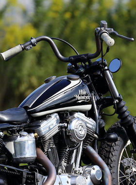 正品日系改装复古哈雷883 48 72 把手直径25.4mm 手把车把现货