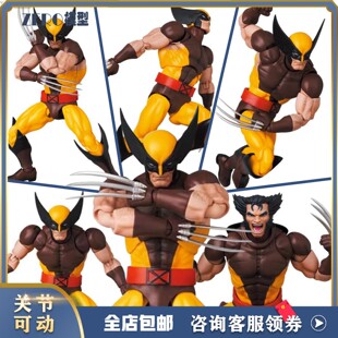 CT厂mafex138漫画棕色战衣金刚狼罗根X战警漫威可动手办模型玩具
