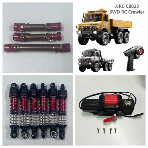 JJRC C8823原厂配件绞盘金属传动轴避震C8823遥控车升级配件