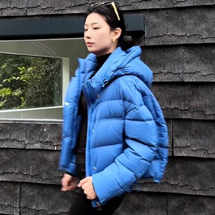 云感龟背宽松短款泡芙羽绒服帽脱卸新款宽松廓形时尚百搭女士连帽