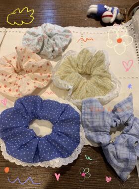 iFHHee 野炊花店 ‘原创设计 夏日森林感 百搭少女感发圈 大肠圈